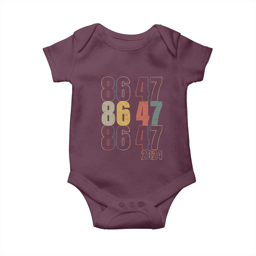 Funny Vintage 80s Style 86 47 2024 Retro Baby Onesie