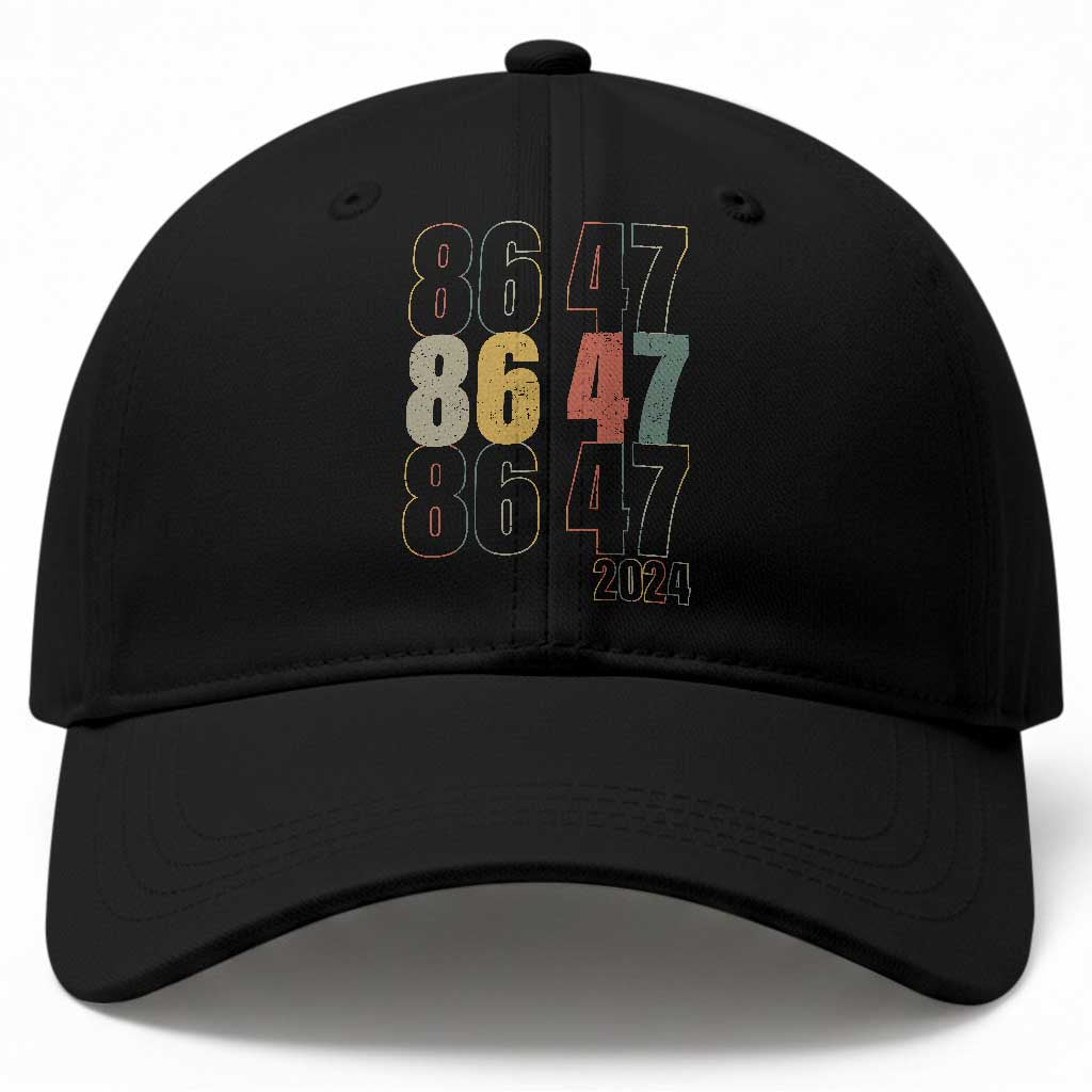 Funny Vintage 80s Style 86 47 2024 Retro Baseball Cap