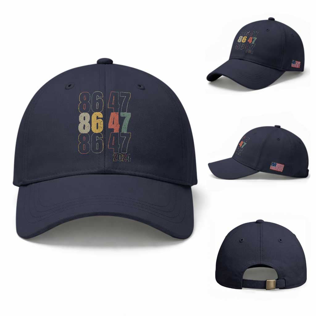 Funny Vintage 80s Style 86 47 2024 Retro Baseball Cap