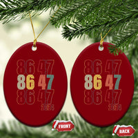 Funny Vintage 80s Style 86 47 2024 Retro Ceramic Ornament - Wonder Print Shop