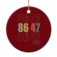 Funny Vintage 80s Style 86 47 2024 Retro Ceramic Ornament - Wonder Print Shop