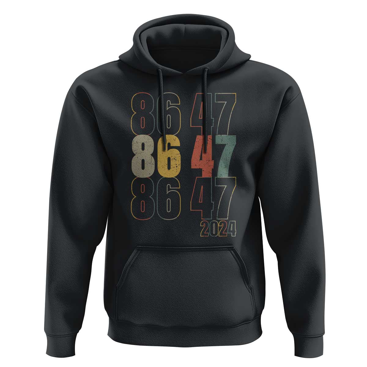 Funny Vintage 80s Style 86 47 2024 Retro Hoodie