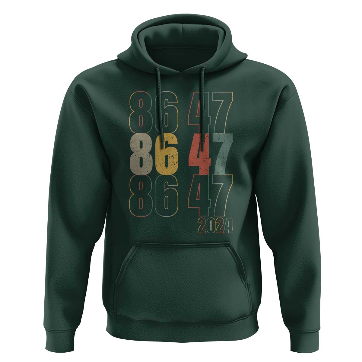 Funny Vintage 80s Style 86 47 2024 Retro Hoodie