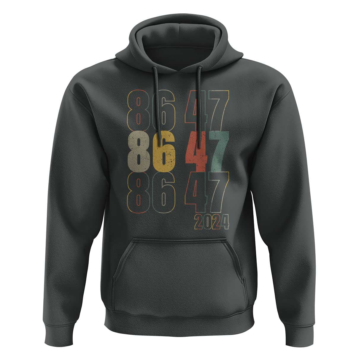 Funny Vintage 80s Style 86 47 2024 Retro Hoodie
