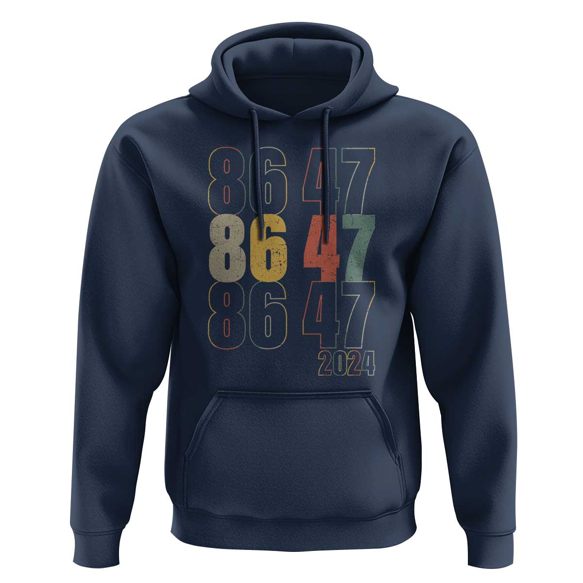 Funny Vintage 80s Style 86 47 2024 Retro Hoodie
