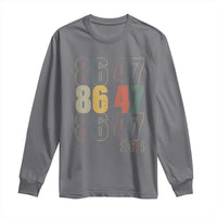 Funny Vintage 80s Style 86 47 2024 Retro Long Sleeve Shirt