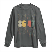 Funny Vintage 80s Style 86 47 2024 Retro Long Sleeve Shirt