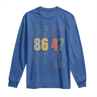 Funny Vintage 80s Style 86 47 2024 Retro Long Sleeve Shirt