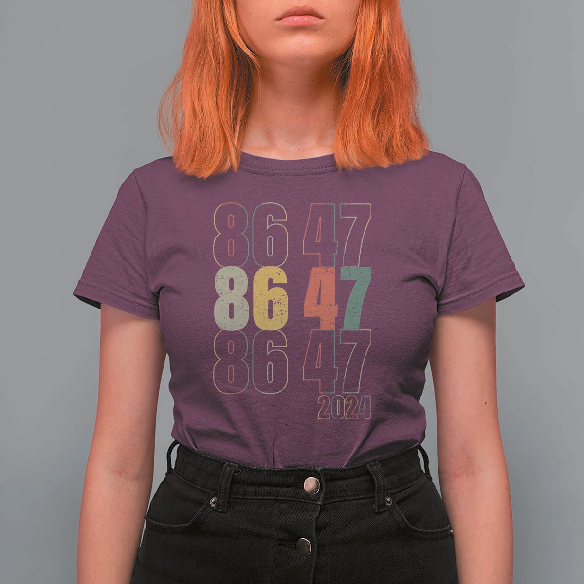 Funny Vintage 80s Style 86 47 2024 Retro T Shirt For Women