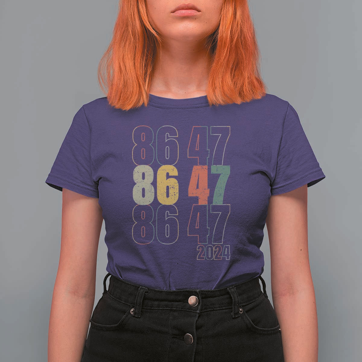 Funny Vintage 80s Style 86 47 2024 Retro T Shirt For Women