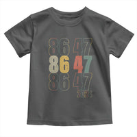 Funny Vintage 80s Style 86 47 2024 Retro Toddler T Shirt