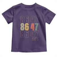 Funny Vintage 80s Style 86 47 2024 Retro Toddler T Shirt