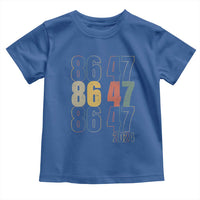 Funny Vintage 80s Style 86 47 2024 Retro Toddler T Shirt