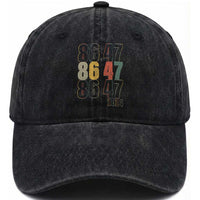 Funny Vintage 80s Style 86 47 2024 Retro Washed Cotton Baseball Cap