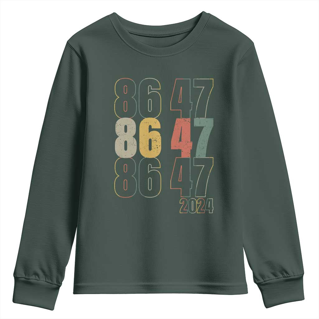 Funny Vintage 80s Style 86 47 2024 Retro Youth Sweatshirt
