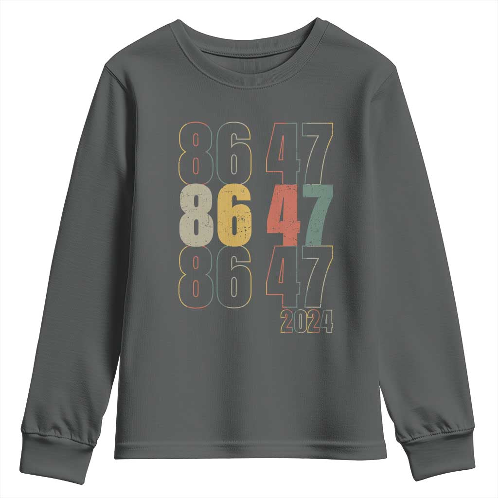 Funny Vintage 80s Style 86 47 2024 Retro Youth Sweatshirt