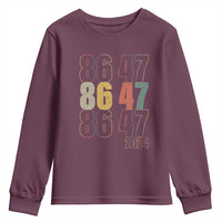 Funny Vintage 80s Style 86 47 2024 Retro Youth Sweatshirt