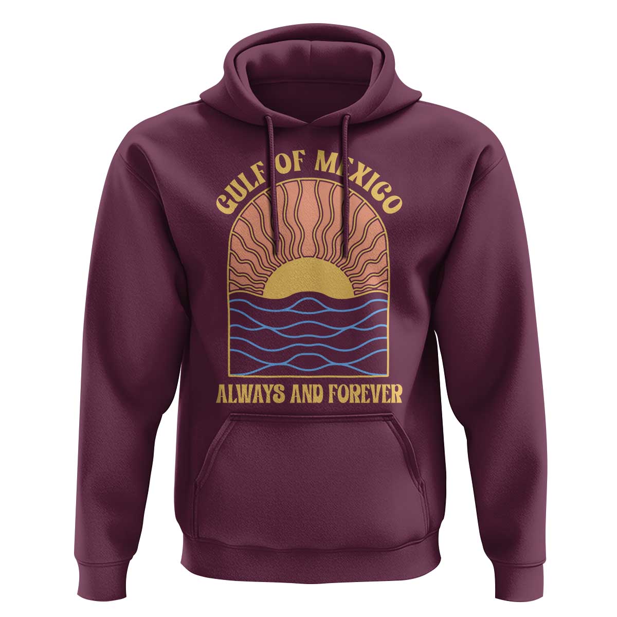 Gulf Of Mexico Always And Forever Hoodie Retro Beach Sunset