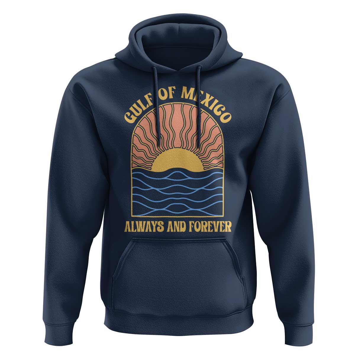 Gulf Of Mexico Always And Forever Hoodie Retro Beach Sunset