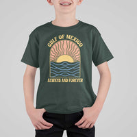 Gulf Of Mexico Always And Forever T Shirt For Kid Retro Beach Sunset