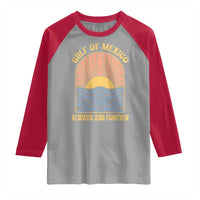 Gulf Of Mexico Always And Forever Raglan Shirt Retro Beach Sunset