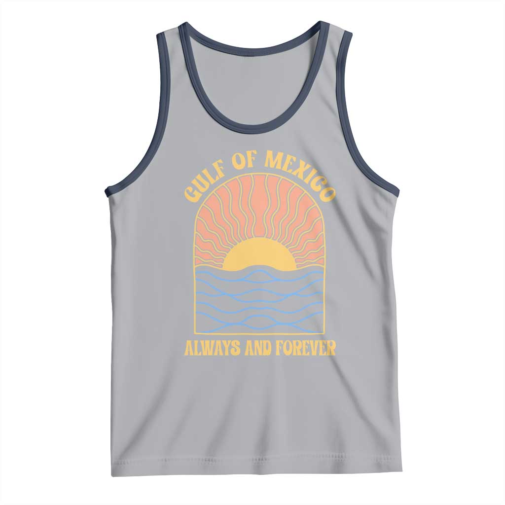 Gulf Of Mexico Always And Forever Tank Top Retro Beach Sunset