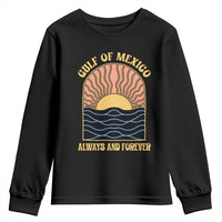 Gulf Of Mexico Always And Forever Youth Sweatshirt Retro Beach Sunset