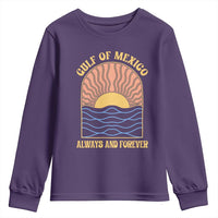 Gulf Of Mexico Always And Forever Youth Sweatshirt Retro Beach Sunset