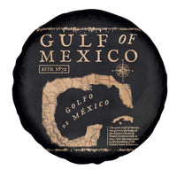 Gulf Of Mexico ESTD 1672 Spare Tire Cover Vintage Map
