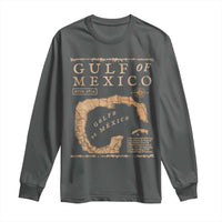 Gulf Of Mexico ESTD 1672 Long Sleeve Shirt Vintage Map