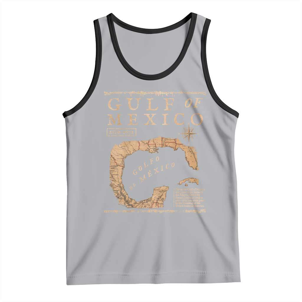 Gulf Of Mexico ESTD 1672 Tank Top Vintage Map
