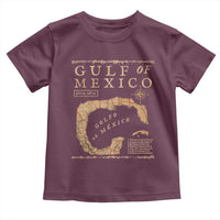 Gulf Of Mexico ESTD 1672 Toddler T Shirt Vintage Map
