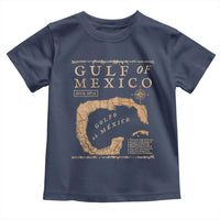 Gulf Of Mexico ESTD 1672 Toddler T Shirt Vintage Map