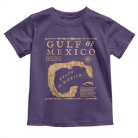 Gulf Of Mexico ESTD 1672 Toddler T Shirt Vintage Map
