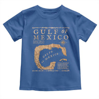 Gulf Of Mexico ESTD 1672 Toddler T Shirt Vintage Map