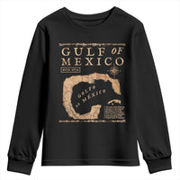 Gulf Of Mexico ESTD 1672 Youth Sweatshirt Vintage Map