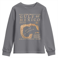Gulf Of Mexico ESTD 1672 Youth Sweatshirt Vintage Map