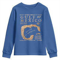 Gulf Of Mexico ESTD 1672 Youth Sweatshirt Vintage Map