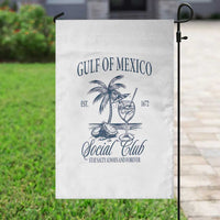 Funny Gulf Of Mexico Social Club Stay Salty Always And Forever Garden Flag Coconut Tree Cocktail - Wonder Print Shop