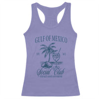 Funny Gulf Of Mexico Social Club Stay Salty Always And Forever Racerback Tank Top Coconut Tree Cocktail
