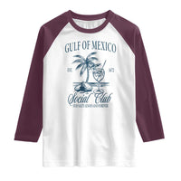 Funny Gulf Of Mexico Social Club Stay Salty Always And Forever Raglan Shirt Coconut Tree Cocktail