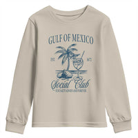 Funny Gulf Of Mexico Social Club Stay Salty Always And Forever Youth Sweatshirt Coconut Tree Cocktail