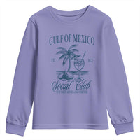 Funny Gulf Of Mexico Social Club Stay Salty Always And Forever Youth Sweatshirt Coconut Tree Cocktail
