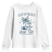 Funny Gulf Of Mexico Social Club Stay Salty Always And Forever Youth Sweatshirt Coconut Tree Cocktail