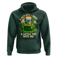 Funny St Patrick's Day Cannabis Weed Hoodie I Always Carry A Little Pot Leprechaun