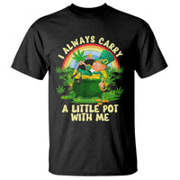 Funny St Patrick's Day Cannabis Weed T Shirt I Always Carry A Little Pot Leprechaun