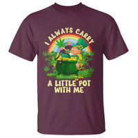 Funny St Patrick's Day Cannabis Weed T Shirt I Always Carry A Little Pot Leprechaun