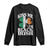 Funny Kiss Me I'm Black Irish Long Sleeve Shirt St Patrick's Day Vintage Shamrock