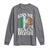 Funny Kiss Me I'm Black Irish Long Sleeve Shirt St Patrick's Day Vintage Shamrock