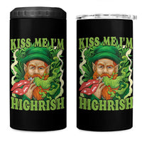 Funny St Patrick's Day Cannabis Weed 4 in 1 Can Cooler Tumbler Kiss Me I'm Highrish Leprechaun
